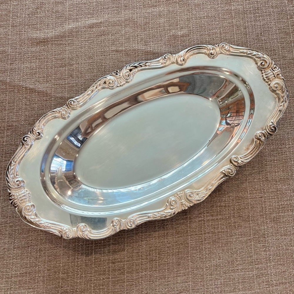 Vintage English Silver Mfg Corp tray